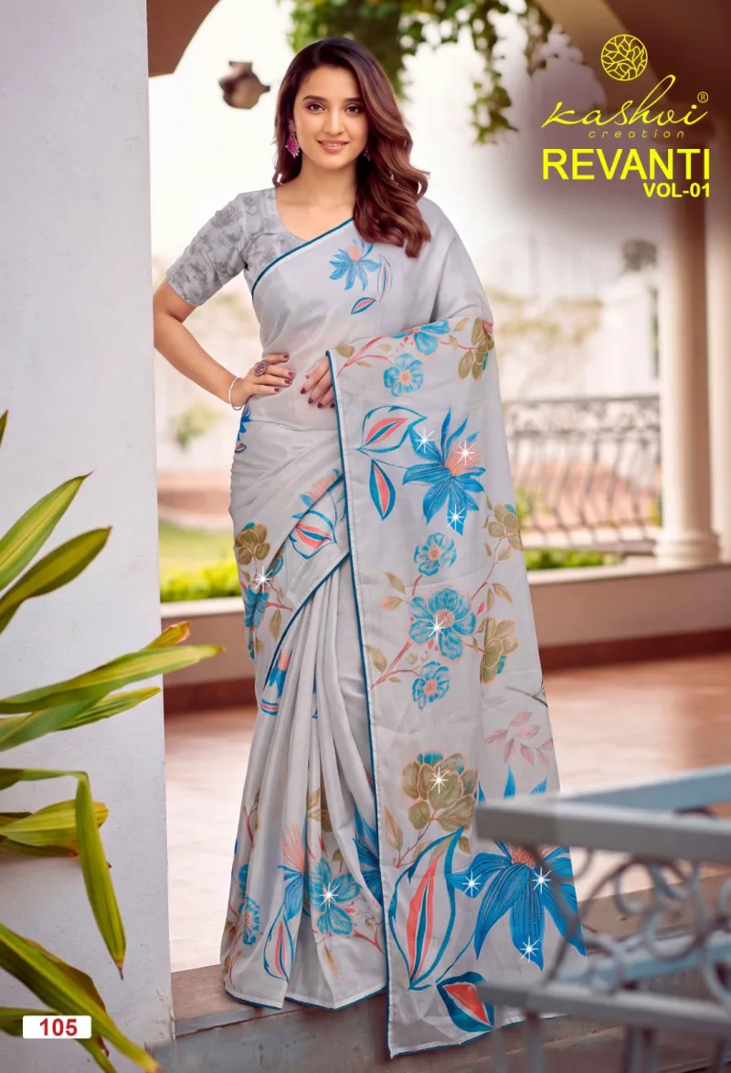 Revanti Vol 1 By Kashvi Tesla Digital Printed Saree 